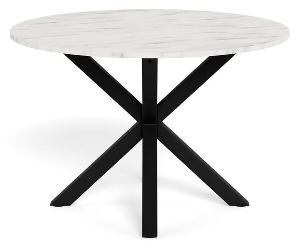 Masa dining Heaven, Alb, 75.5x110x110 cm