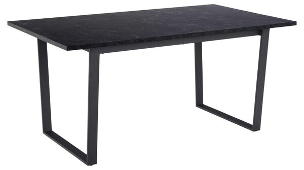 Masa dining Amble, Negru, 74x160x90 cm