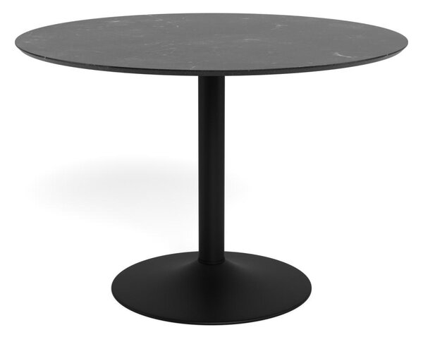 Masa dining Ibiza, Negru, 74x110x110 cm