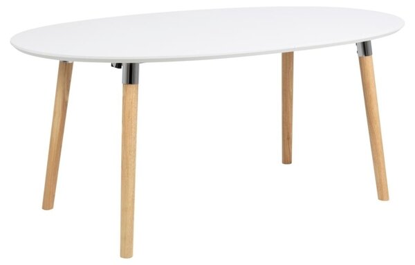Masa dining Belina, Alb, 74x270x100 cm