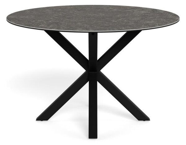 Masa dining Heaven, Negru, 75.5x119x119 cm