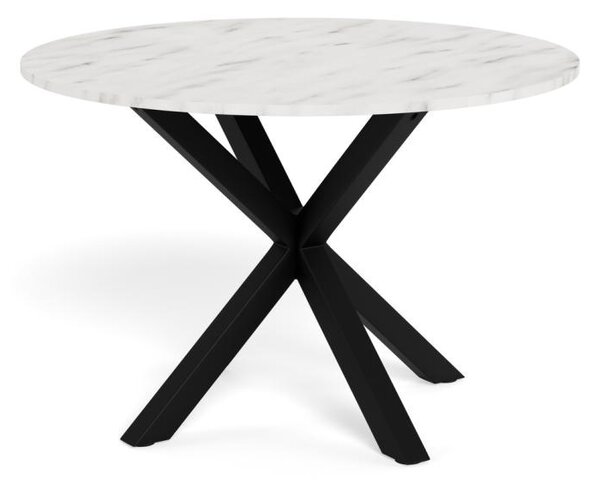 Masa dining Heaven, Alb, 75.5x110x110 cm