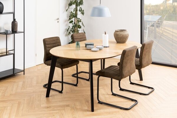 Masa dining Georgetown, Natural, 74.5x198x120 cm