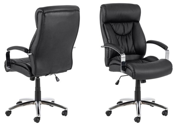 Scaun de birou Benson, Negru, 120x64.5x83 cm