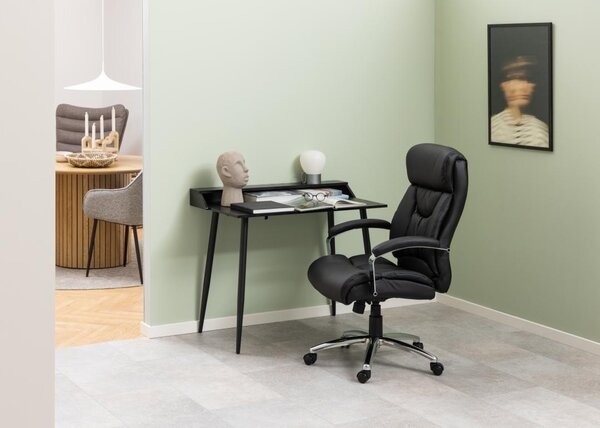 Scaun de birou Benson, Negru, 120x64.5x83 cm