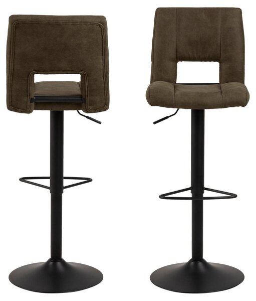 Бар стол „Силвия“, зелен, 115x41,5x52 см