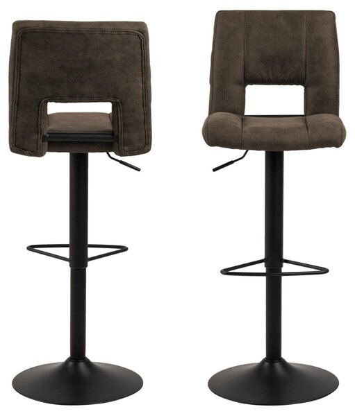 Бар стол Sylvia V4, сив, 115x41,5x52 см