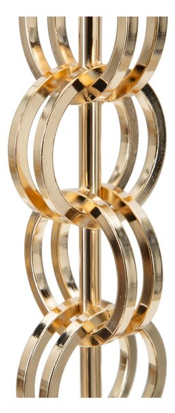 Настолна лампа в черно и златисто Glam , височина 54,5 cm Rings - Mauro Ferretti