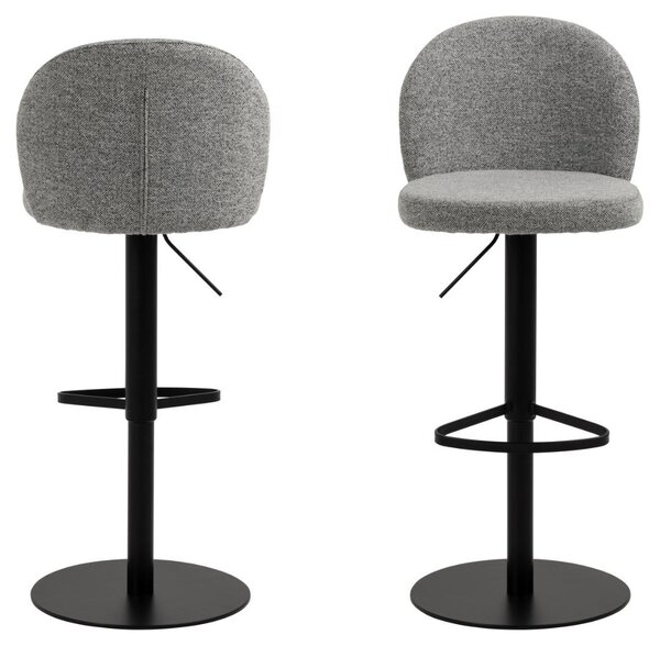 Scaun de bar Patricia, Gri, 109x44x50 cm
