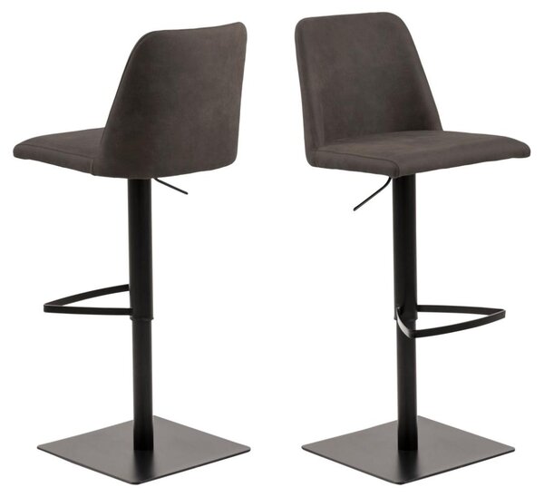 Scaun de bar Avanja, Gri, 107.5x43x51 cm