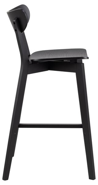 Бар стол Roxby, черен, 105x45x49 см