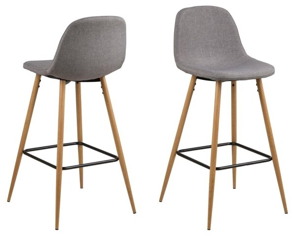 Бар стол Wilma V3, сив, 101x46,6x51 см