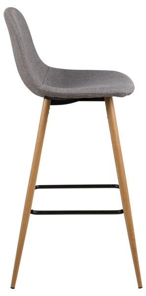 Бар стол Wilma V3, сив, 101x46,6x51 см