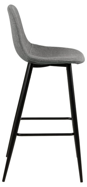 Бар стол Wilma V1, сив, 101x46,6x51 см