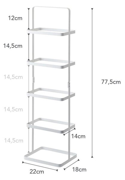 Бял метален стелаж за обувки Tower Shoe Rack – YAMAZAKI