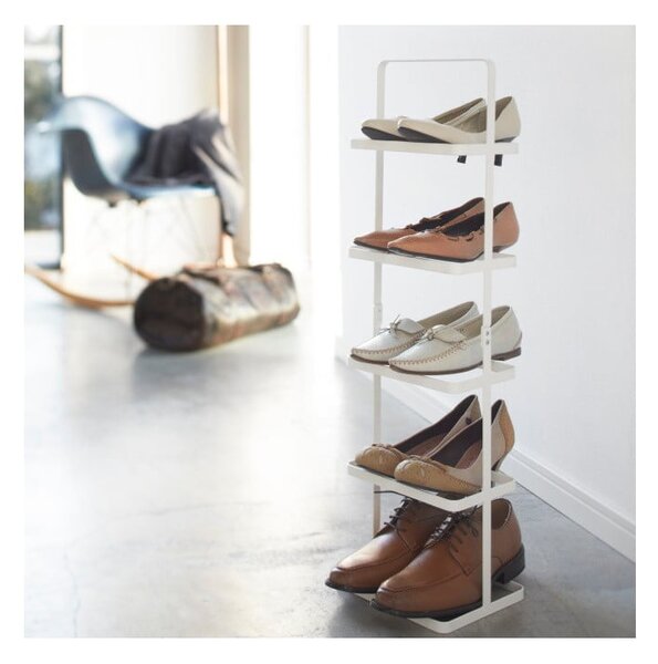 Бял метален стелаж за обувки Tower Shoe Rack – YAMAZAKI