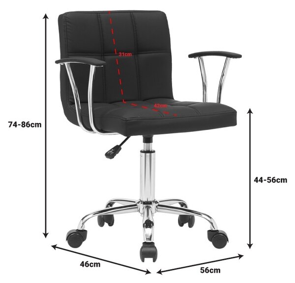 Buleco Buleco Pako World работен стол черен 56x46x74.86 cm
