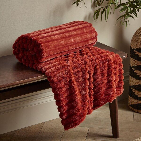 Одеяло от микрофлийс 130x170 cm Cosy Ribbed - Catherine Lansfield