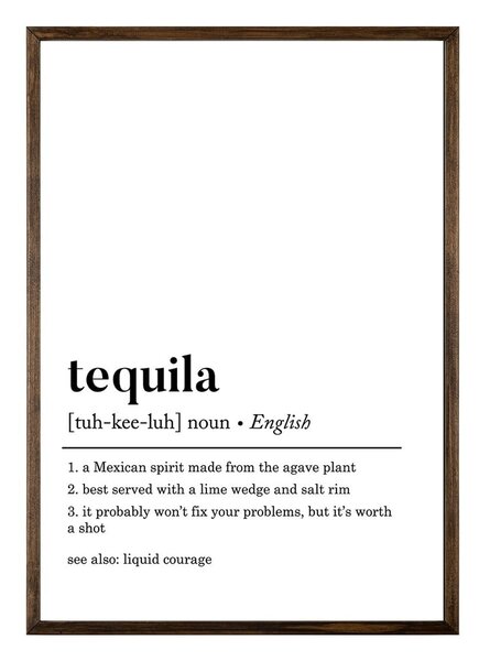 Плакат 50x70 cm Tequila - Wallity