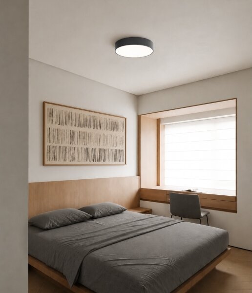 Brilagi - За баня. Таванно осветително тяло CLARE 4xE27/24W/230V Ø 50 см антрацит IP54