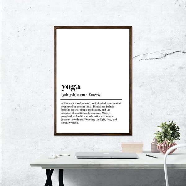 Плакат 50x70 cm Yoga - Wallity