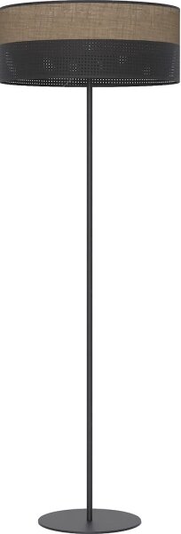 Подова лампа KARBON 1xE27/15W/230V черна/кафява