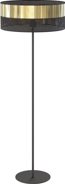 Подова лампа LUX 1xE27/15W/230V черна/златна