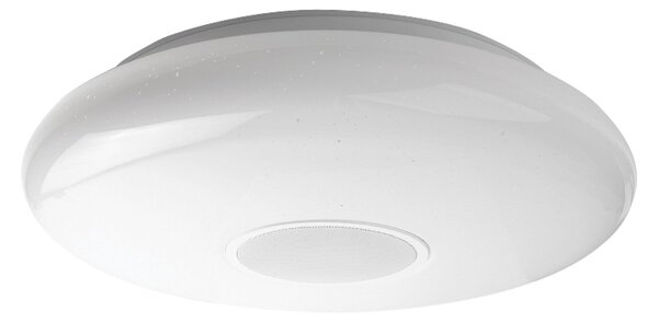 MEGAMAN LED таванна лампа „Matter Muse“, бяла, RGBW, IP54, смарт, Затъмняване, Бял, Дневна/трапезария, Пластмаса, Модерен