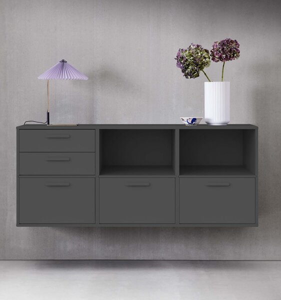 Черен стенен скрин Keep by Hammel - Hammel Furniture