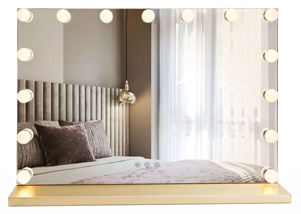 Огледало LED HOLLYWOOD L.Gold 80x60