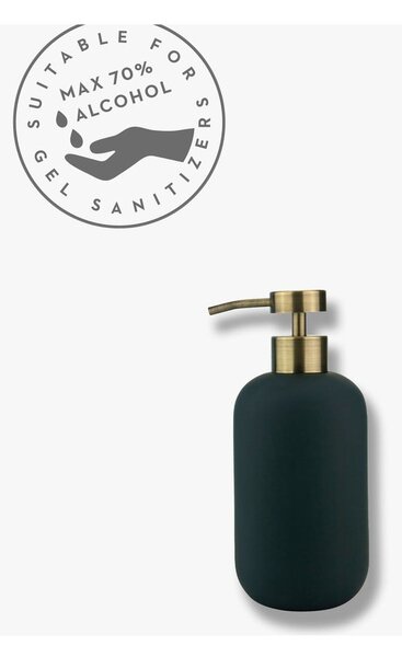 Антрацитен керамичен диспенсер за сапун 200 ml Lotus – Mette Ditmer Denmark