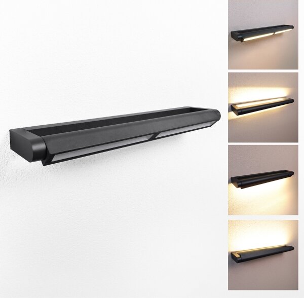 Brilagi - LED външно стенно осветително тяло SALERNO LED/24W/230V 66 см черно IP65