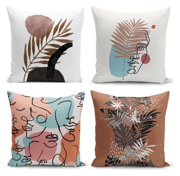 Комплект от 4 калъфки за възглавници Cesso, 45 x 45 cm - Minimalist Cushion Covers