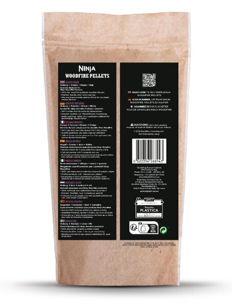 Пелети за опушване Ninja Robust Blend XSKOGRBPLT2EU, Напълно истинско дърво, Кафяв