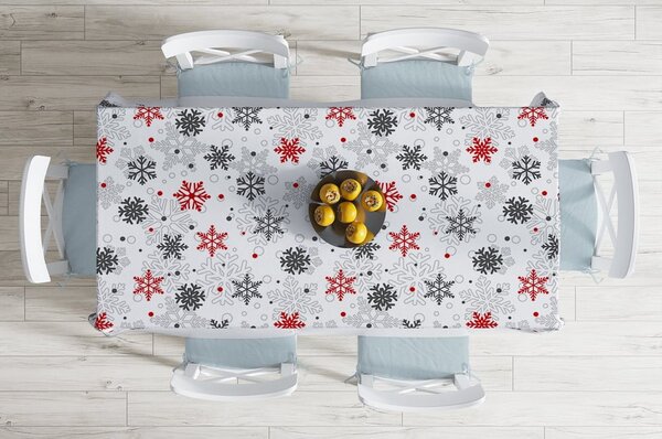 Коледна покривка за маса с памучна смес Червено , 140 x 180 cm Christmas - Minimalist Cushion Covers