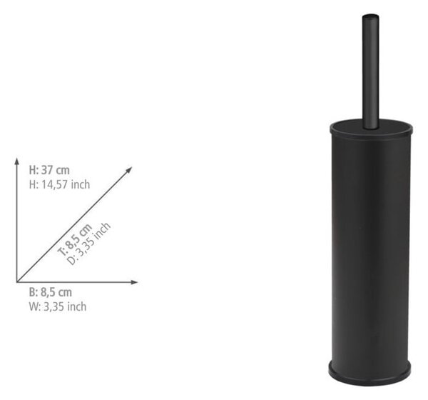 Черна четка за тоалетна от неръждаема стомана Olmedo – Wenko