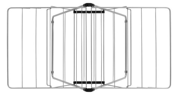 Сушилник за дрехи Brabantia Hangon 1004163, 15 м, 4 закачалки, Регулируем, Заключване за деца, Инокс