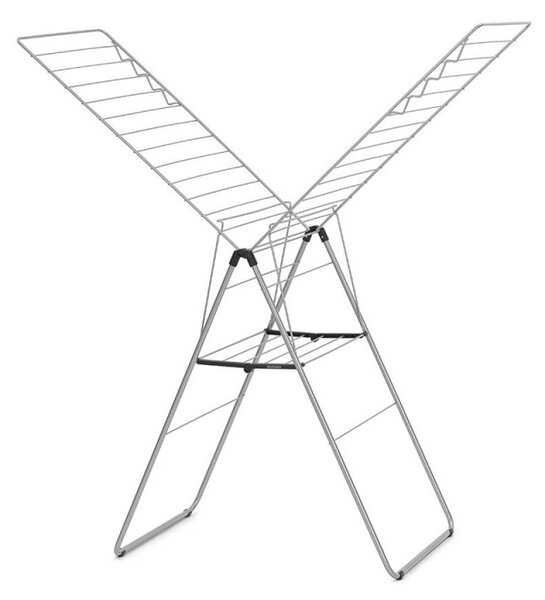 Сушилник за дрехи Brabantia Hangon 1004169, 25 м, 8 закачалки, Регулируем, Заключване за деца, Инокс