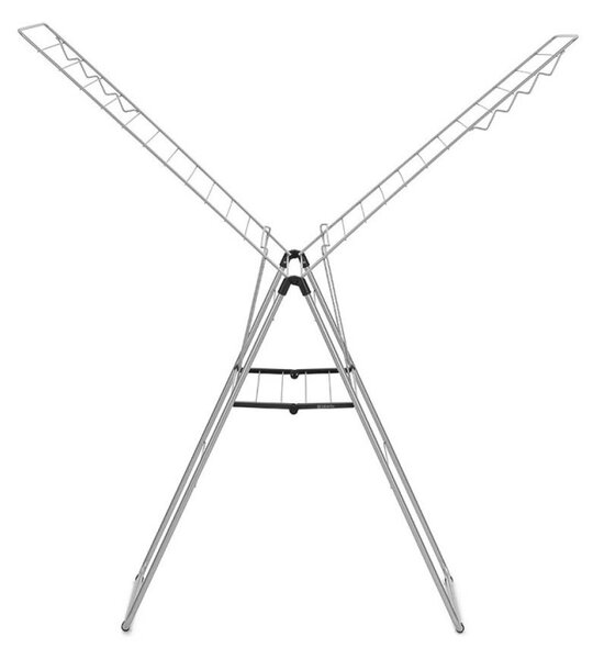 Сушилник за дрехи Brabantia Hangon 1004169, 25 м, 8 закачалки, Регулируем, Заключване за деца, Инокс