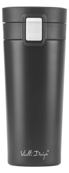 Черен термос за пътуване , 400 ml Fuori - Vialli Design
