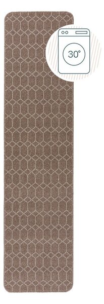 Кафява пътека подходяща за пране 57x230 cm Argyll – Flair Rugs