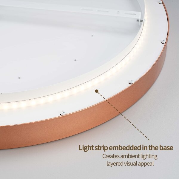 BRILAGI - димируемо LED осветително тяло GLASS POOL DOUBLE LED/60W/230V, 50 см, медно + дистанционно управление