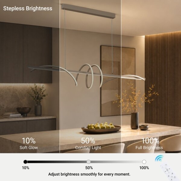 BRILAGI - Димируем LED полилей на кабел SIGNATURE LED/50W/230V 120 cm бежов + дистанционно управление
