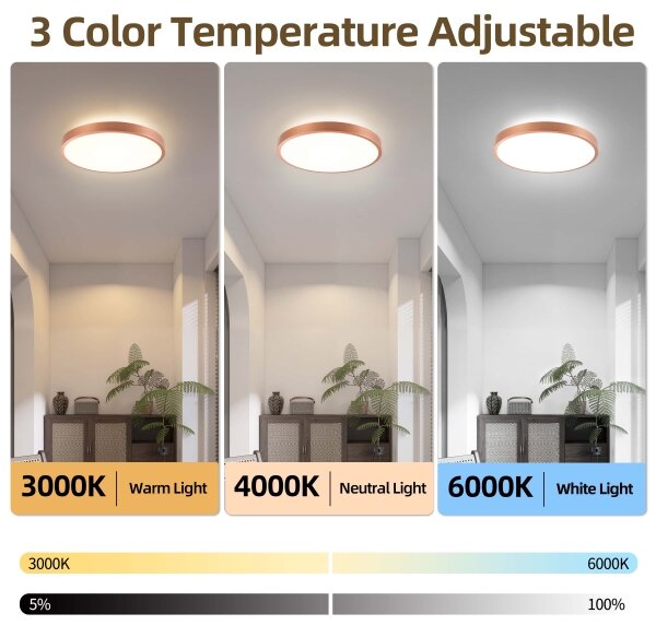 BRILAGI - димируемо LED осветително тяло GLASS POOL DOUBLE LED/48W/230V 40 cm медно + DO