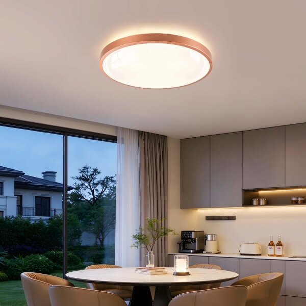 BRILAGI - димируемо LED осветително тяло GLASS POOL DOUBLE LED/60W/230V, 50 см, медно + дистанционно управление