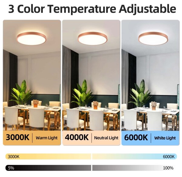 BRILAGI - димируемо LED осветително тяло GLASS POOL DOUBLE LED/60W/230V, 50 см, медно + дистанционно управление