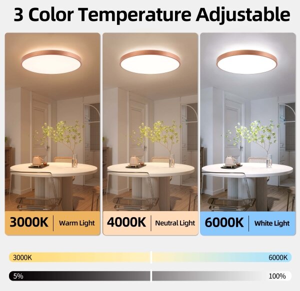 BRILAGI - LED димируемо осветително тяло GLASS POOL DOUBLE LED/80W/230V 60 cm медно + с дистанционно управление