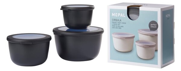 Кутии за храна 3 бр. Nordic black – Mepal