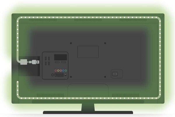 Nedis BTLS20RGBW - LED RGB Димируема лента SmartLife LED/4W/5V 2м