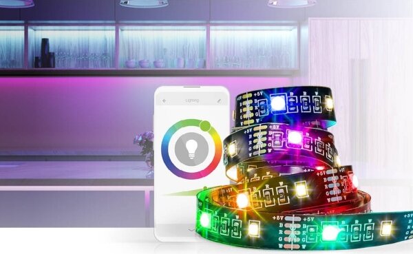 Nedis BTLS20RGBW - LED RGB Димируема лента SmartLife LED/4W/5V 2м